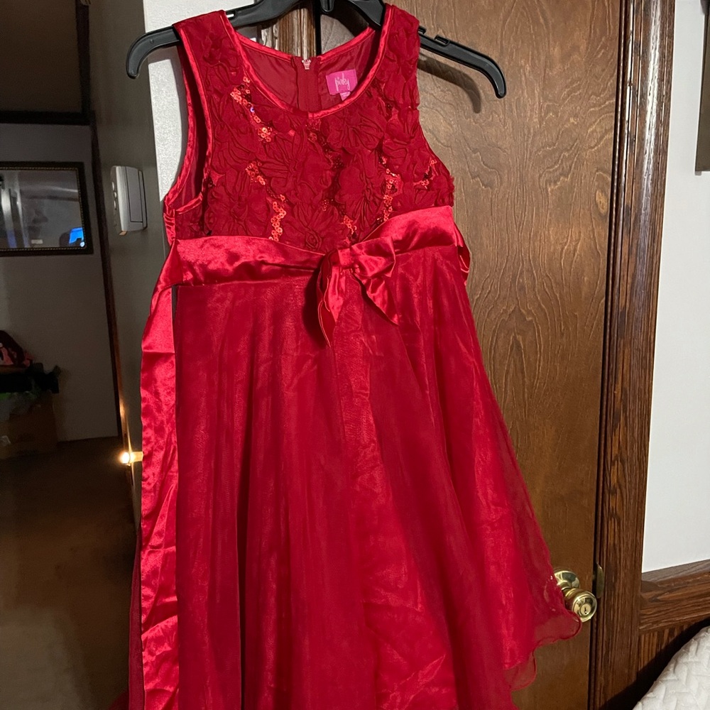 Red girls dress